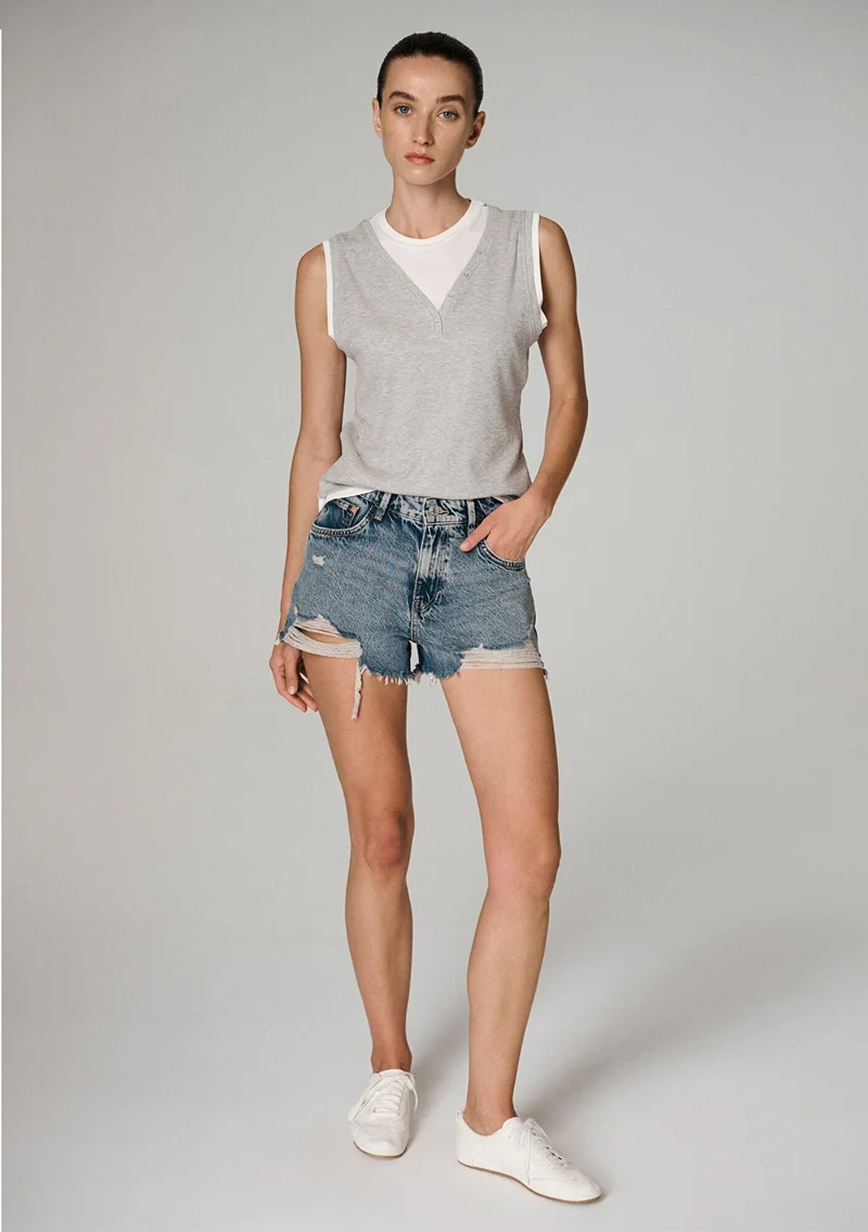 Mavi Tyra Mid Vintage Denim Jean Short