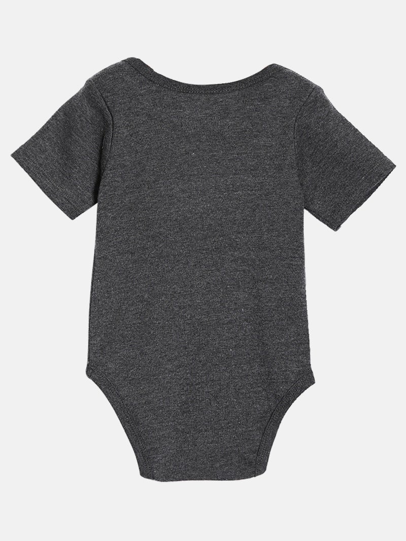 Broon Infant Boys Black and Grey Printed Organic Cotton Bodysuit Pack of 2 - Image 4