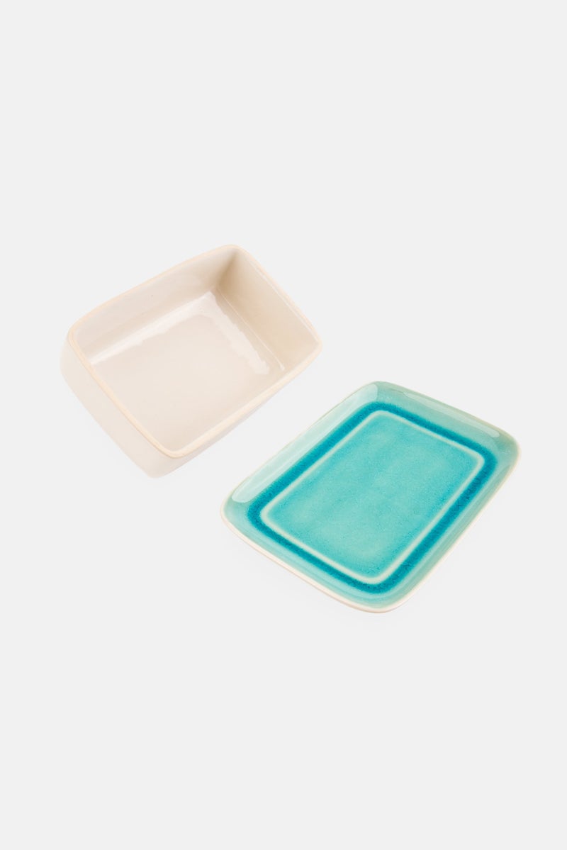 Fissman Ceramic Butter Dish Celine Series, Multicolor - Image 2