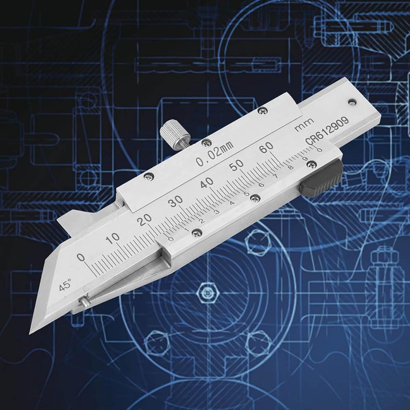 Chamfer Gage Ruler Stainless Steel 0-50mm - Precise Chamfer Measurement Tool with Calibration, Durable & Resistant for Mechanical and Glass Processing - Image 5