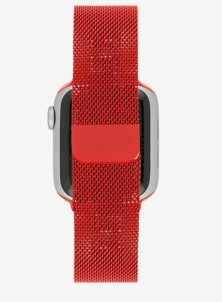 ELTRAZONE Apple Milanese Watchband for 42mm, 44mm, 45mm, 49mm – Premium Stainless Steel Mesh Strap, Adjustable Magnetic Closure, Elegant & Durable Design for Apple Watch - Image 2