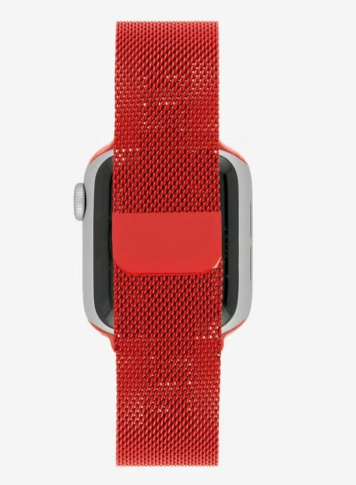 ELTRAZONE Apple Milanese Watchband for 42mm, 44mm, 45mm, 49mm – Premium Stainless Steel Mesh Strap, Adjustable Magnetic Closure, Elegant & Durable Design for Apple Watch - Image 4