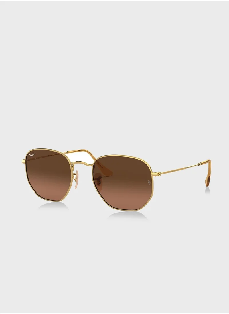 Ray-Ban 0Rb3548N Hexagonal Sunglasses