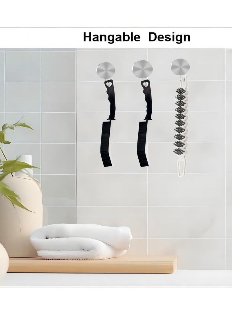 Excefore Crevice Cleaning Brush, 3 Pcs Multifunctional Cleaning Brush Tools, Hard Bristle Crevice Cleaning Brush, Crevice Cleaning Brushes for Household Use Bathroom Tiles Kitchen Practical and Durable - Image 5