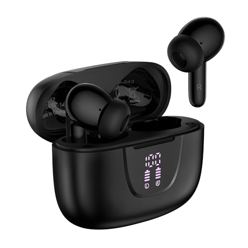 iHoto Samsung Earbuds Wireless Bluetooth Ear Buds for Galaxy A17 A16 5G Z Fold7 Z Flip7 FE A36 A56 A26 S25 Ultra, Waterproof Headphones in-Ear Earphones with Mic 48H Earpods with LED Display Charging Case - Image 1