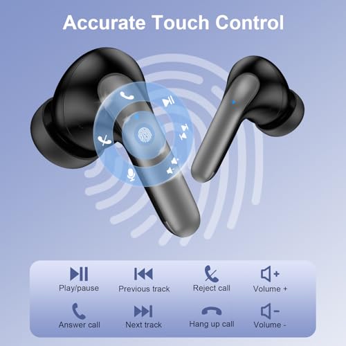 iHoto Samsung Earbuds Wireless Bluetooth Ear Buds for Galaxy A17 A16 5G Z Fold7 Z Flip7 FE A36 A56 A26 S25 Ultra, Waterproof Headphones in-Ear Earphones with Mic 48H Earpods with LED Display Charging Case - Image 2