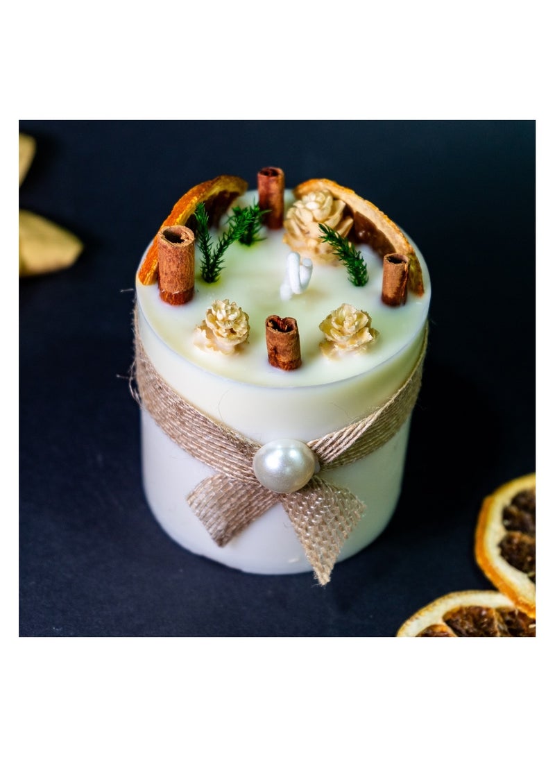   صوفيا طبيعة جرة زجاجية مقببة مع شمعة مصنوعة يدوياً - Image 4