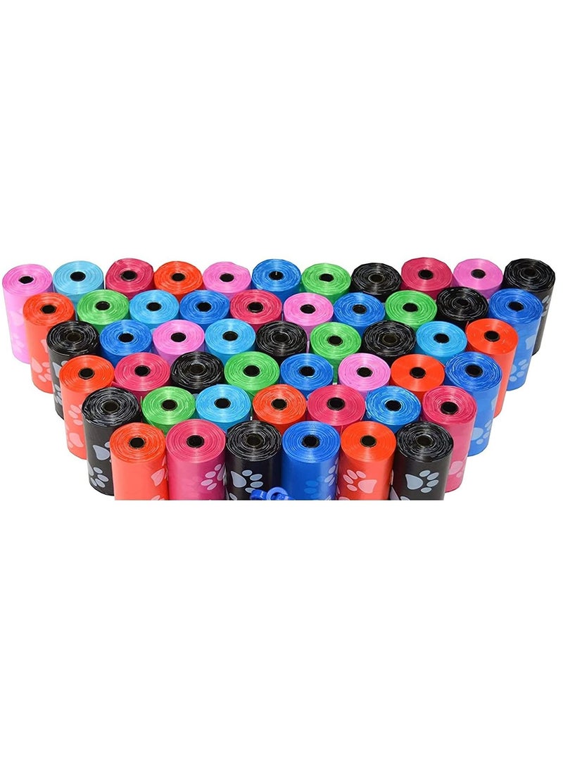 80 لفة × 20 قطعة أكياس فضلات الكلاب المقاومة للتسرب والسميكة والقابلة للتحلل الحيوي للمشي في الهواء الطلق والسفر مع الحيوانات الأليفة - Image 1