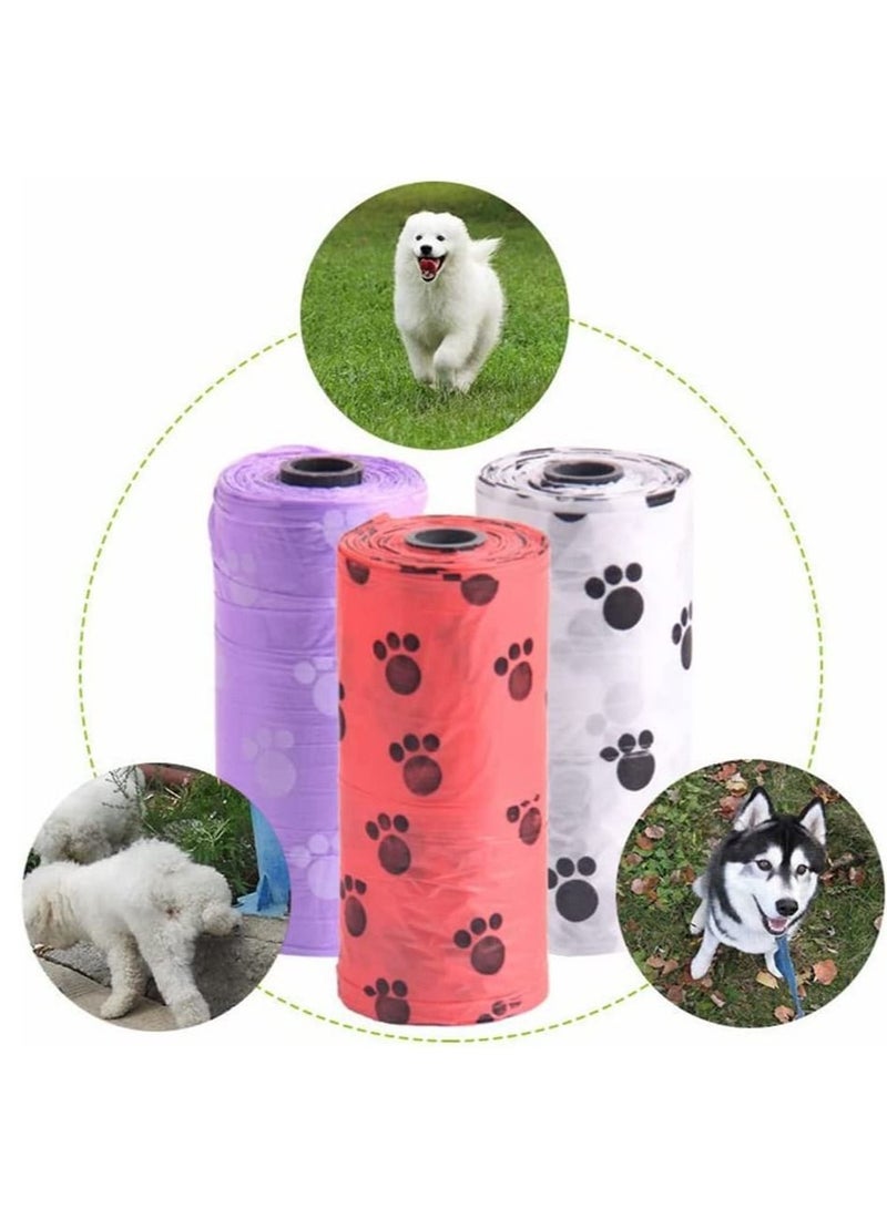 80 لفة × 20 قطعة أكياس فضلات الكلاب المقاومة للتسرب والسميكة والقابلة للتحلل الحيوي للمشي في الهواء الطلق والسفر مع الحيوانات الأليفة - Image 5