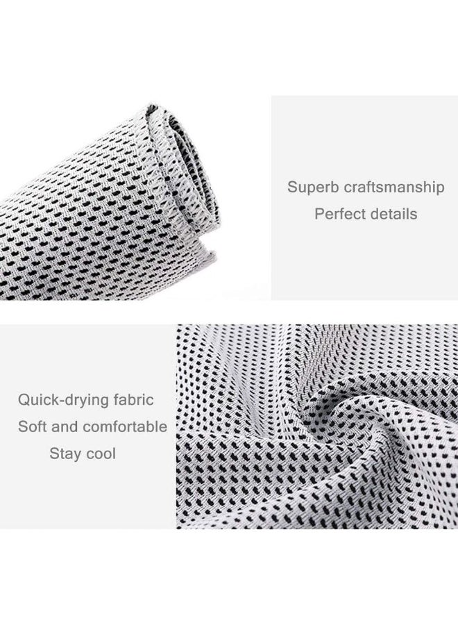 JZS Cooling Towels for Neck and Face,Soft Breathable Chilly Sweat Towel for Yoga, Golf,Sport, Running, Gym, Workout,Camping and Fitness,2 Pack,30 x 100cm,Blue - Image 3