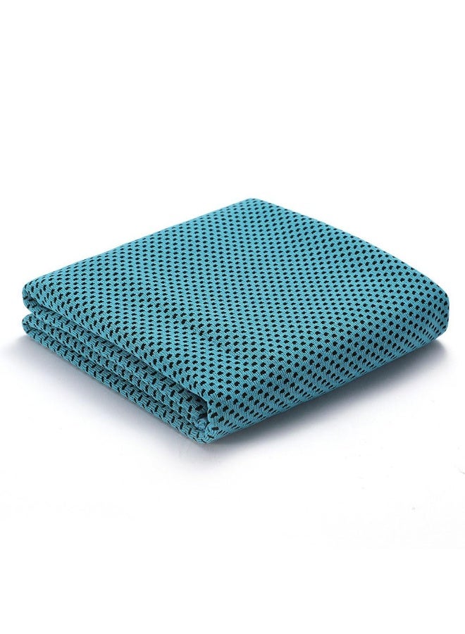 JZS Cooling Towels for Neck and Face,Soft Breathable Chilly Sweat Towel for Yoga, Golf,Sport, Running, Gym, Workout,Camping and Fitness,2 Pack,30 x 100cm,Blue - Image 1