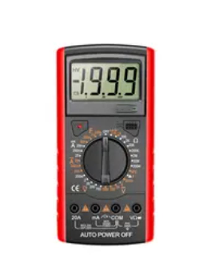 EHOME Multimeter,AC/DC Digital Display Multimeter High Accuracy Buzzing Overload Protection Voltmeter Ammeter(red and black) - Image 1
