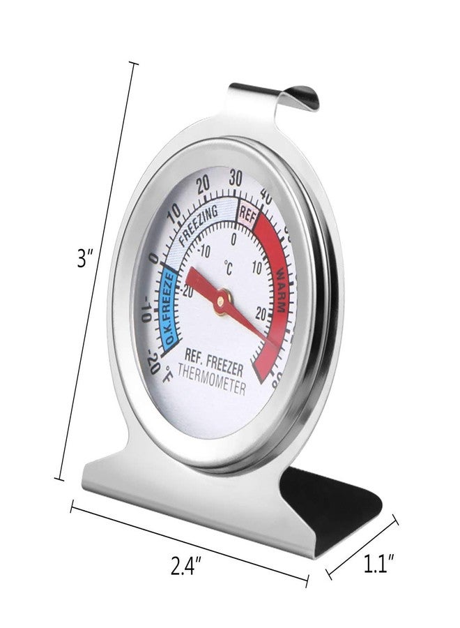 JOLLYSTYLE 3PCS Refrigerator Freezer Thermometer - Refrigerator/Freezer/Fridge Temperature Cooler - Classic Series Large Dial Thermometer (3) - Image 4