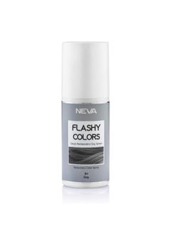 NEVA Flashy Hair Colors Temporary Hair Color Spray - 75ml - GREY  - Image 1