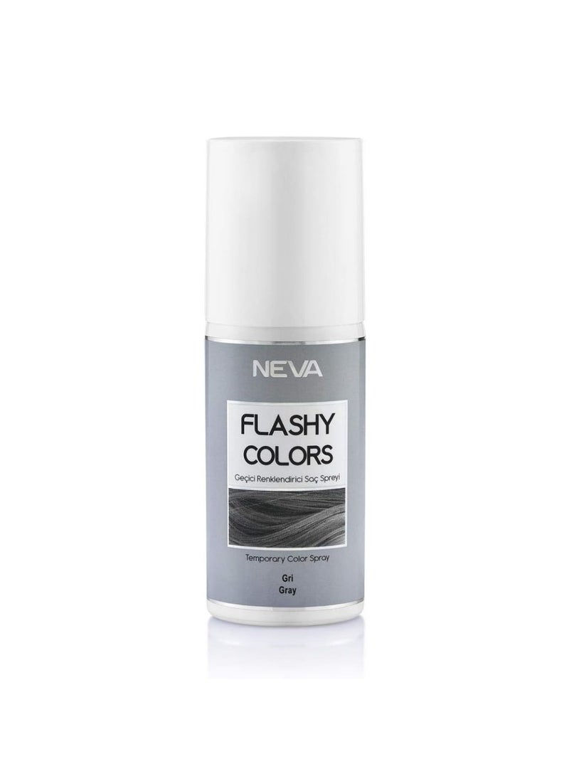 NEVA Flashy Hair Colors Temporary Hair Color Spray - 75ml - GREY - Image 1