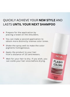 NEVA Flashy Hair Colors Temporary Hair Color Spray - 75ml - GREY  - Image 4