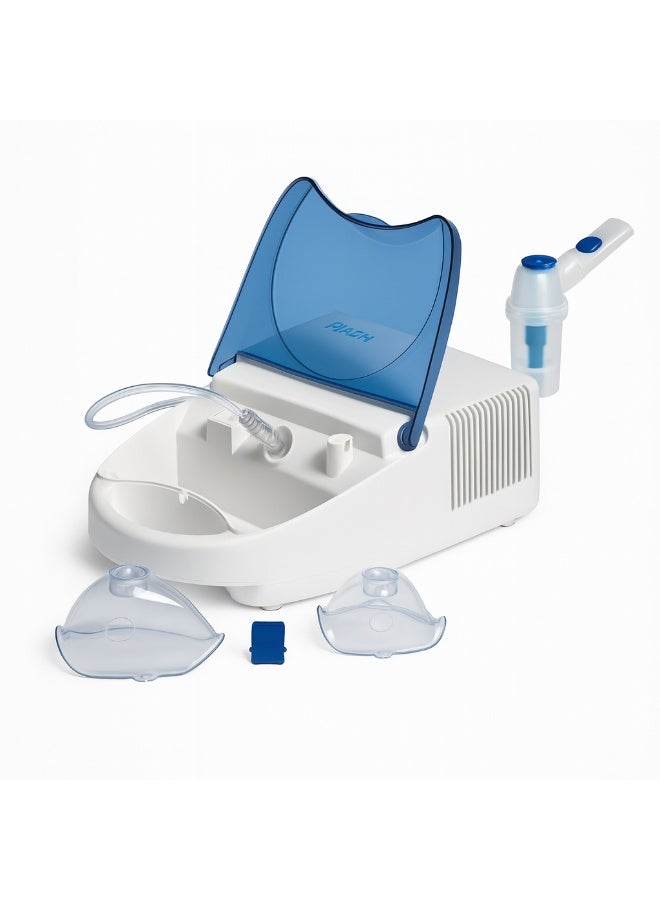 FLAEM Italian-made, quiet-performance home nebulizer for daily inhalation sessions and improved breathing, especially during allergy and asthma attacks. - Image 1