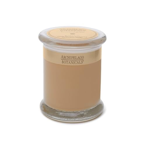 Archipelago Botanicals Kashmir Glass Jar Candle, Kashmir Vanilla, Orange Blossom and Sandalwood Scent, Lead-Free Candle Wicks, Burns Approx. 60 Hours (8.6 oz) - Image 1