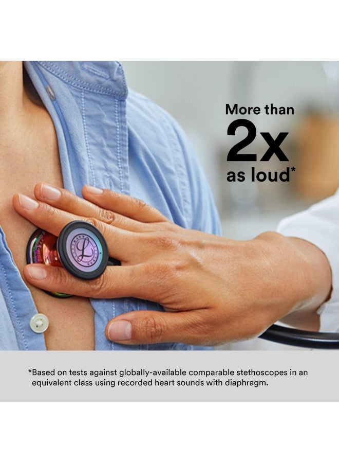 ثري أم ليتمان سماعة الطبيب التشخيصية 3M™ Littmann® Littmann® Cardiology® IV™، سماعة طبية تشخيصية، 69 سم، (أزرق داكن 6154)  - Image 5