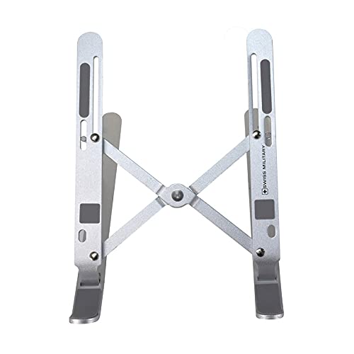 SAISAMARTH 7 Angle Aluminum MultiFunctional Laptop Stand Adjustable Computer Stand Portable Tablet Stand Foldable Desktop Holder Compatible with MacBook Laptop Silver Color - Image 5