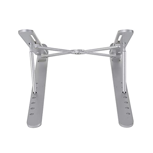 SAISAMARTH 7 Angle Aluminum MultiFunctional Laptop Stand Adjustable Computer Stand Portable Tablet Stand Foldable Desktop Holder Compatible with MacBook Laptop Silver Color - Image 4