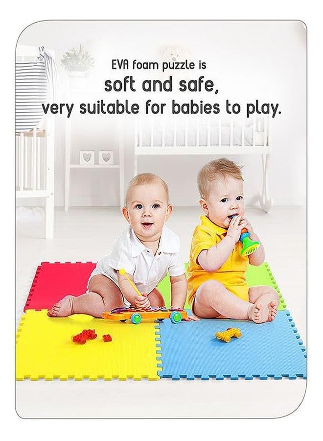 Reexplore Interlocking EVA Foam Anti Skid Waterproof Baby Play Mat | Activity Mat for Kids & Adults| for Home, School & Playground | Durable & Easy Storage | Multicolor |Each Tile Size 2 x 2 Ft | 24 x 24 inch | (Covers 16 Sq. Ft.) - Pack of 4 - Image 2