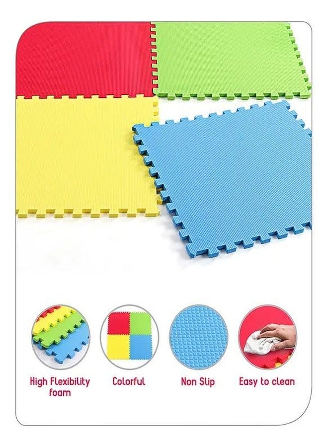 Reexplore Interlocking EVA Foam Anti Skid Waterproof Baby Play Mat | Activity Mat for Kids & Adults| for Home, School & Playground | Durable & Easy Storage | Multicolor |Each Tile Size 2 x 2 Ft | 24 x 24 inch | (Covers 16 Sq. Ft.) - Pack of 4 - Image 5