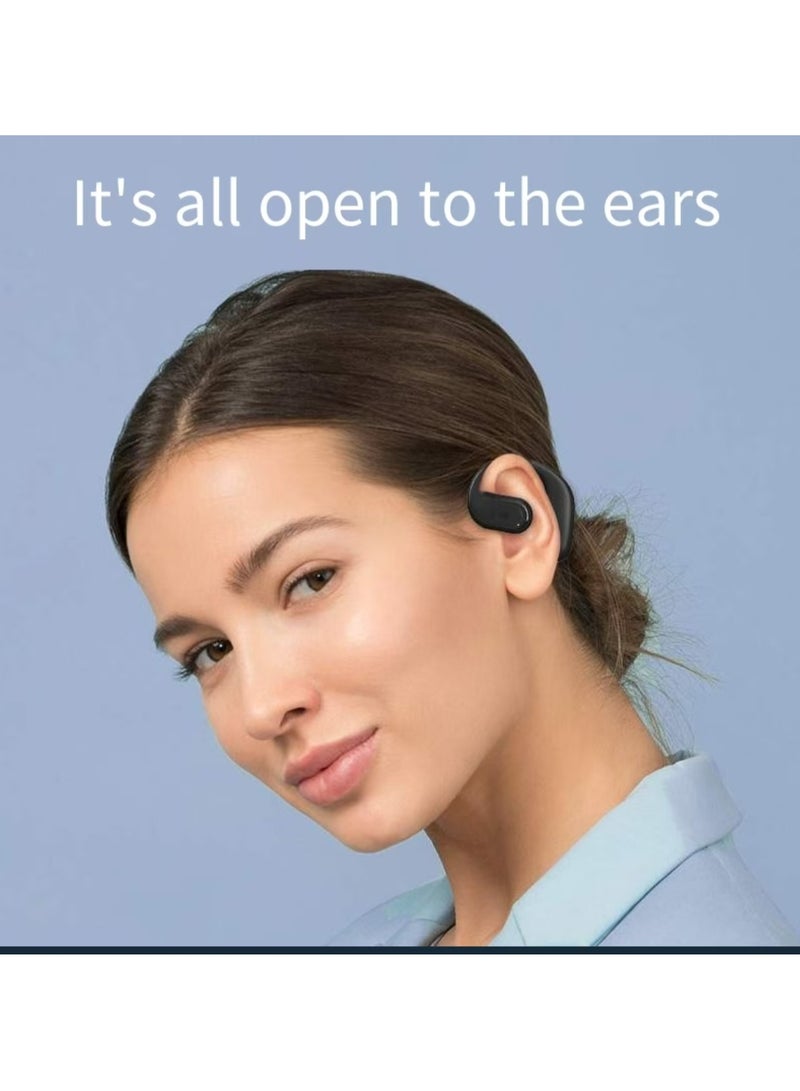 Neutral YJ78 Ear Hanging True Wireless Bluetooth 5.4 Earphones Low Latency Fast Charging IP54 Waterproof Black - Image 2