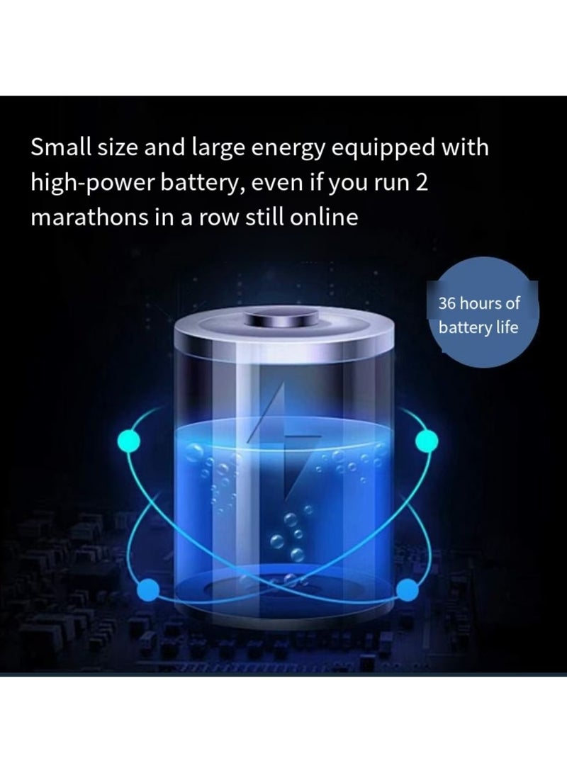 Neutral YJ78 Ear Hanging True Wireless Bluetooth 5.4 Earphones Low Latency Fast Charging IP54 Waterproof Black - Image 3