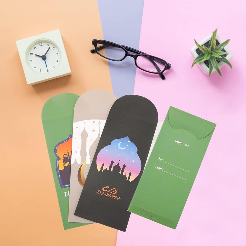 woobles 18Pcs Eid Money Envelopes Eid Mubarak Envelopes for Cash Ramadan Gift Card Holders for Muslim Party Supplies As Shown1 - Image 5