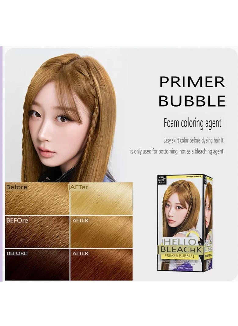 Mise En Scène Mise En Scene Hello Bubble foam hair color, PRIMER BUBBLE Foam coloring agent,- Self Hair Dye Function, All Hair Type  - Image 1