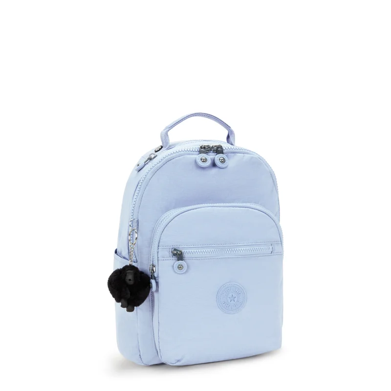 kipling Seoul S Small Female Backpack (With Tablet Compartment) - Cloudy Sky Blue