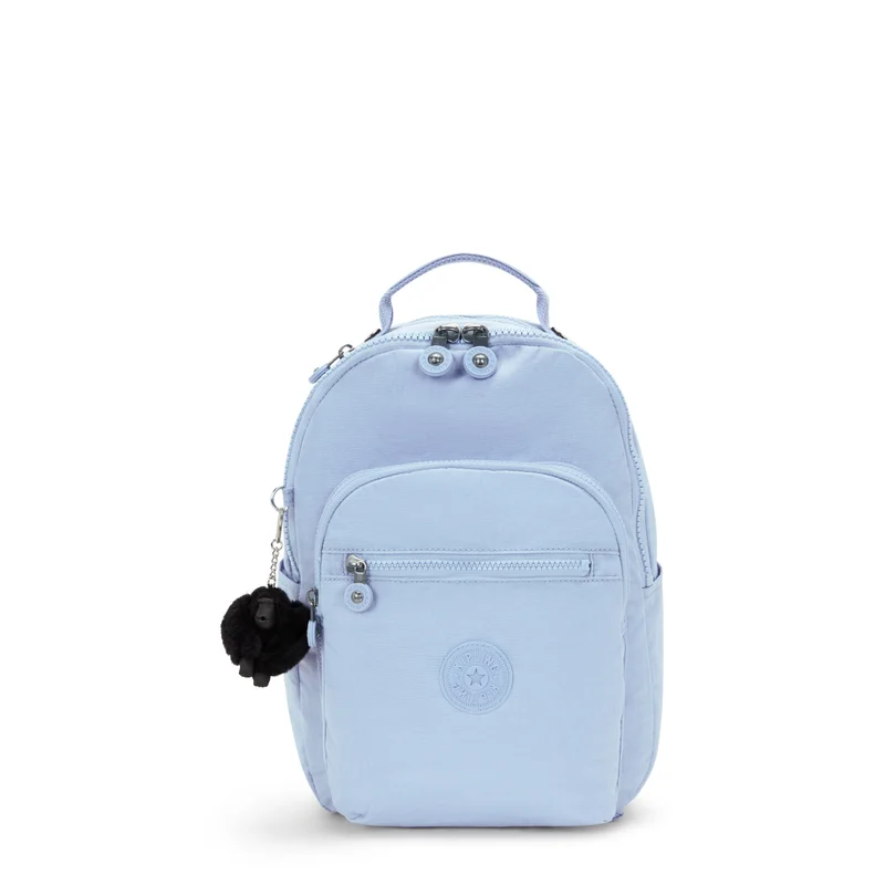 kipling Seoul S Small Female Backpack (With Tablet Compartment) - Cloudy Sky Blue