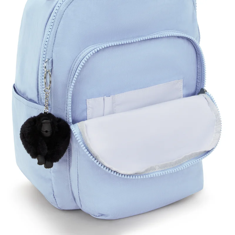 kipling Seoul S Small Female Backpack (With Tablet Compartment) - Cloudy Sky Blue