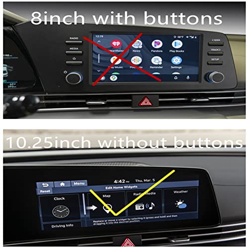 RUIYA حماية شاشة روييا 2025 هيونداي إيلانتر لملحقات هيونداي إيلانتر 2PCS زجاج مقسى 9HD متوافق مع هيونداي إيلانتر SE/SEL/Limited/N Line من 2021-2025 (10.25" GPS وغطاء لوحة القيادة) - Image 2