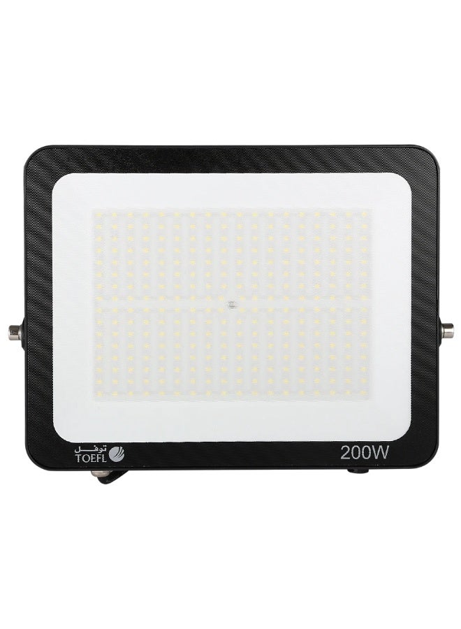 TOEFL Outdoor floodlight, yellow light, 200W - thanks to advanced LED chips that provide strong and uniform illumination - Image 2