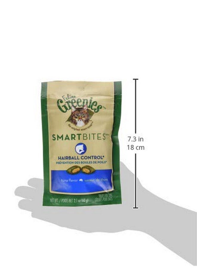 جرينيز مكافآت صحية طبيعية للقطط من FELINE GREENIES SMARTBITES، بنكهة التونة، عبوة 2.1 أونصة - Image 3