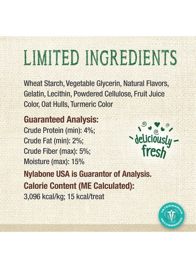 Nylabone Nutri Dent Natural Dental Fresh Breath Flavored Chew Treats Mini (160 Count) 