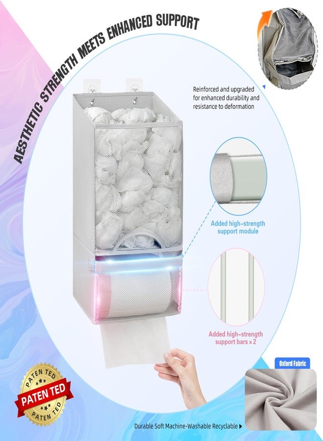 HOUSE AGAIN Plastic Bag Holder-Extra Large Bag Saver Dispenser Wall Mount Organizer Grocery Trash Roll Bag Holder Dispenser-Daily Storage Solution for Kitchen/Bathroom/Laundry/in-Home Recycling Bins - Image 3