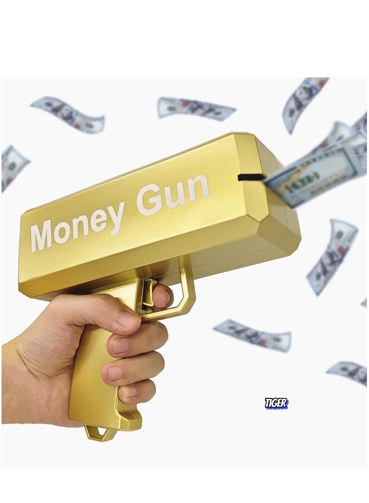 TIGER Money Gun, Handheld Spray Cash Gun for Parties, Games, Movies – Fun Paper Toy for Celebrations, Events, and Entertainment – Perfect for Themed Parties, Photoshoots, and Fun Activities – Add Excitement to Any Occasion! - Image 1