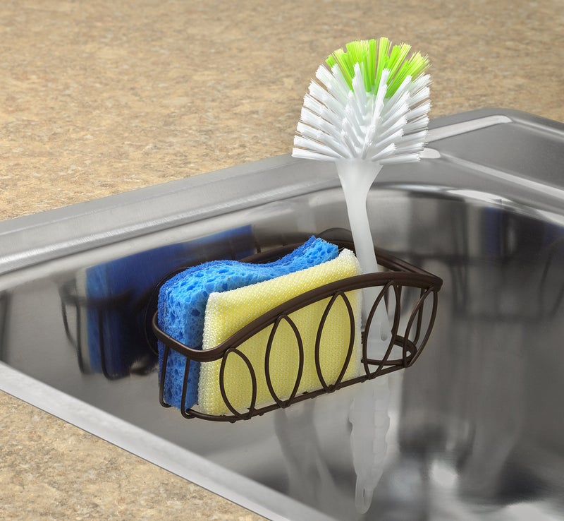 Spectrum Diversified Leaf Sponge & Brush Holder, Bronze - Image 3