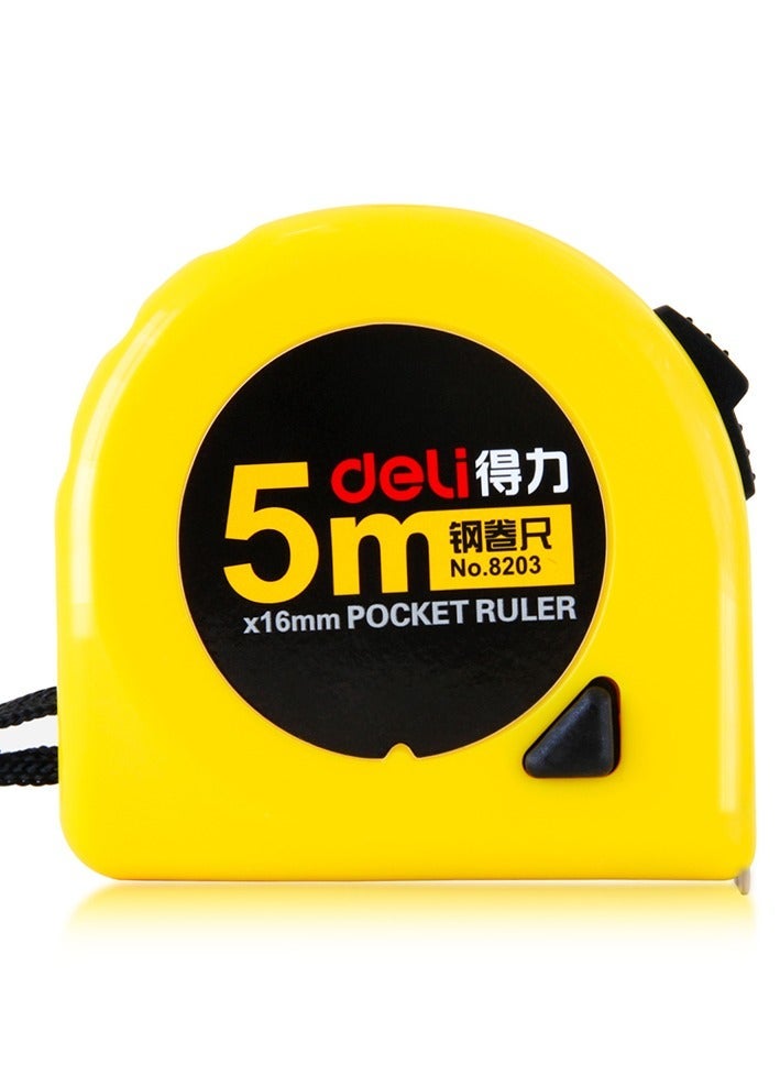 ديلي شريط قياس Deli 8203 بطول 5 أمتار - جراب ABS مقاوم للصدمات - Image 3