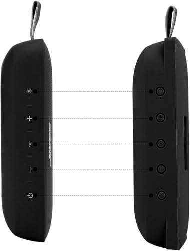 co2CREA Soft Silicone Case Replacement for Bose SoundLink Flex Bluetooth Portable Speaker (Silicone Case, Black Case) - Image 5