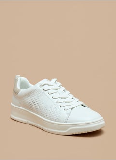 Lee Cooper حذاء رياضي نسائي منخفض الكاحل مع رباط للإغلاق  - Image 1