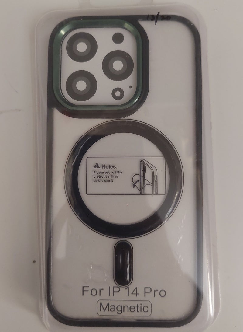 Magnetic حافظة مغناطيسية لهاتف آيفون 14 برو مع ماغسيف بألوان متعددة