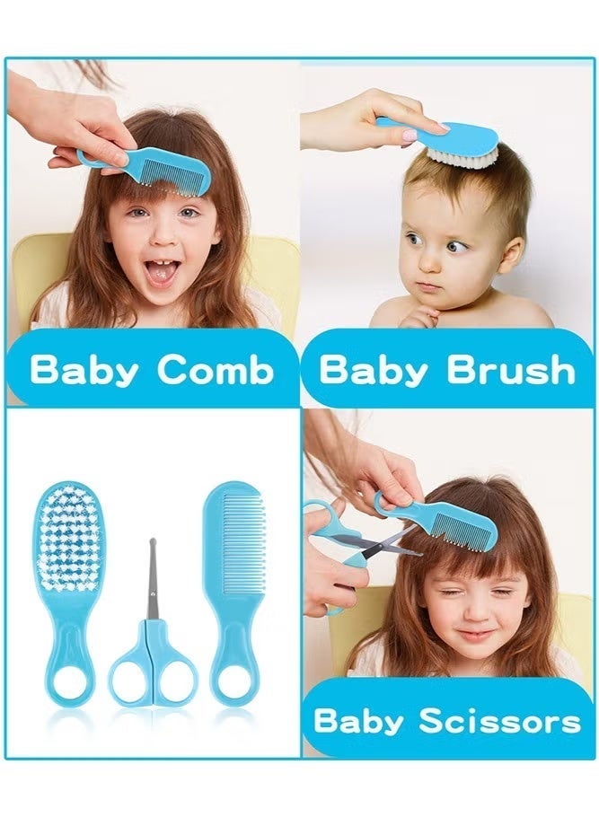 ZONBON New Baby Healthcare and Grooming Kit, 20 in 1 Baby Electric Nail Trimmer Set Newborn Nursery Health Care Set for Newborn Infant Toddlers Baby Boys Girls Kids 0-3 Years (Blue) - Image 4