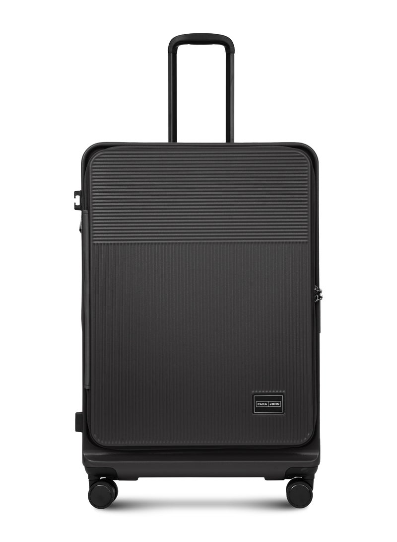 PARAJOHN FRONTARA Series Set of 2 Luggage| Small 10KG & Large 30KG ABS+Polycarbonate 8 Wheel Trolley Hardsided Travel Suitcase - BLACK  - Image 2