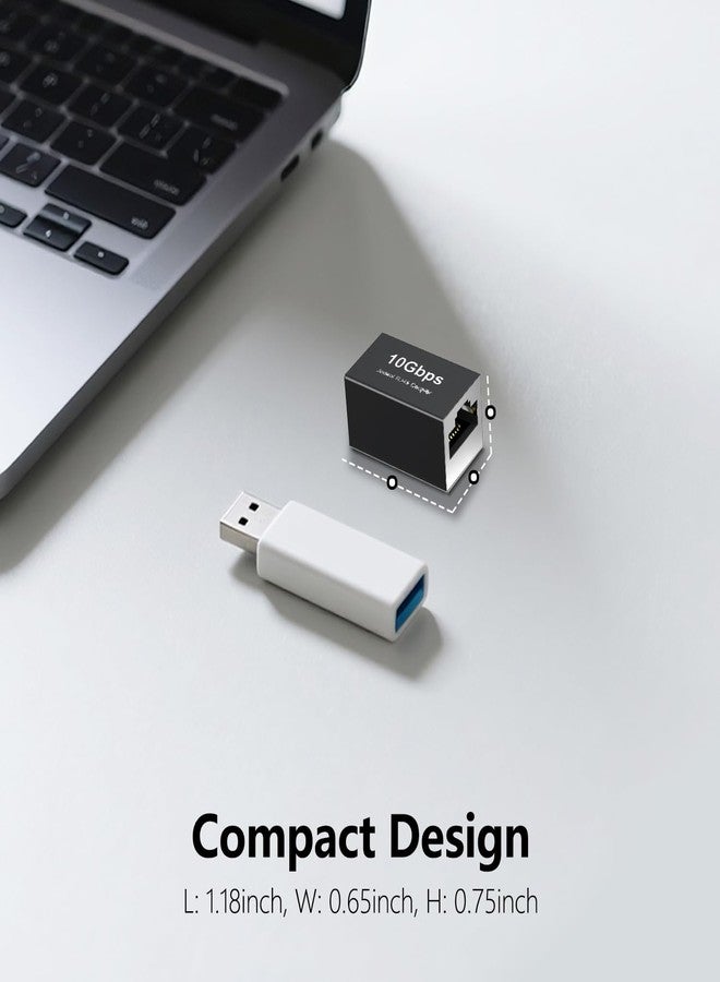 Jadaol Ethernet RJ45 Adapter - Shielded in-Line Coupler for Cat7/Cat6/Cat5e/cat5 Ethernet Cable Extender Connector - Female to Female, Black - Image 5