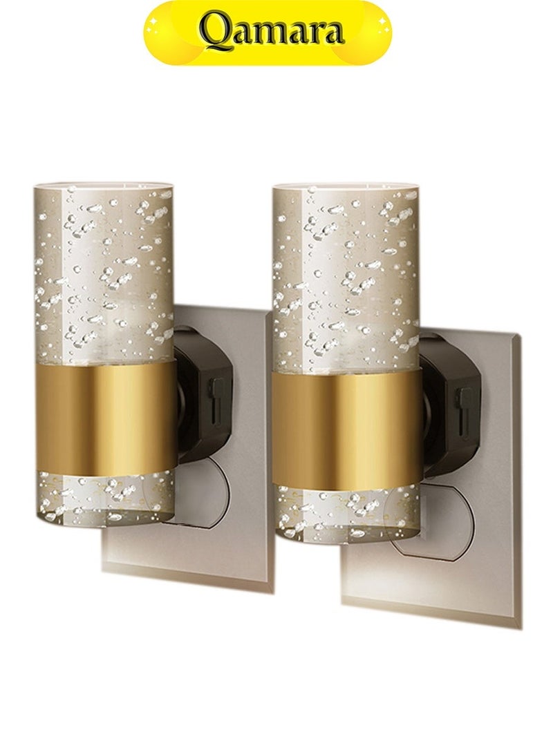  قمرة مصباح حائط LED ذكي يتميز بخاصية التشغيل التلقائي عند الغسق والإيقاف عند الفجر، وله مظهر كريستالي أنيق، وهو لا يتطلب تشغيلاً يدويًا. - Image 1