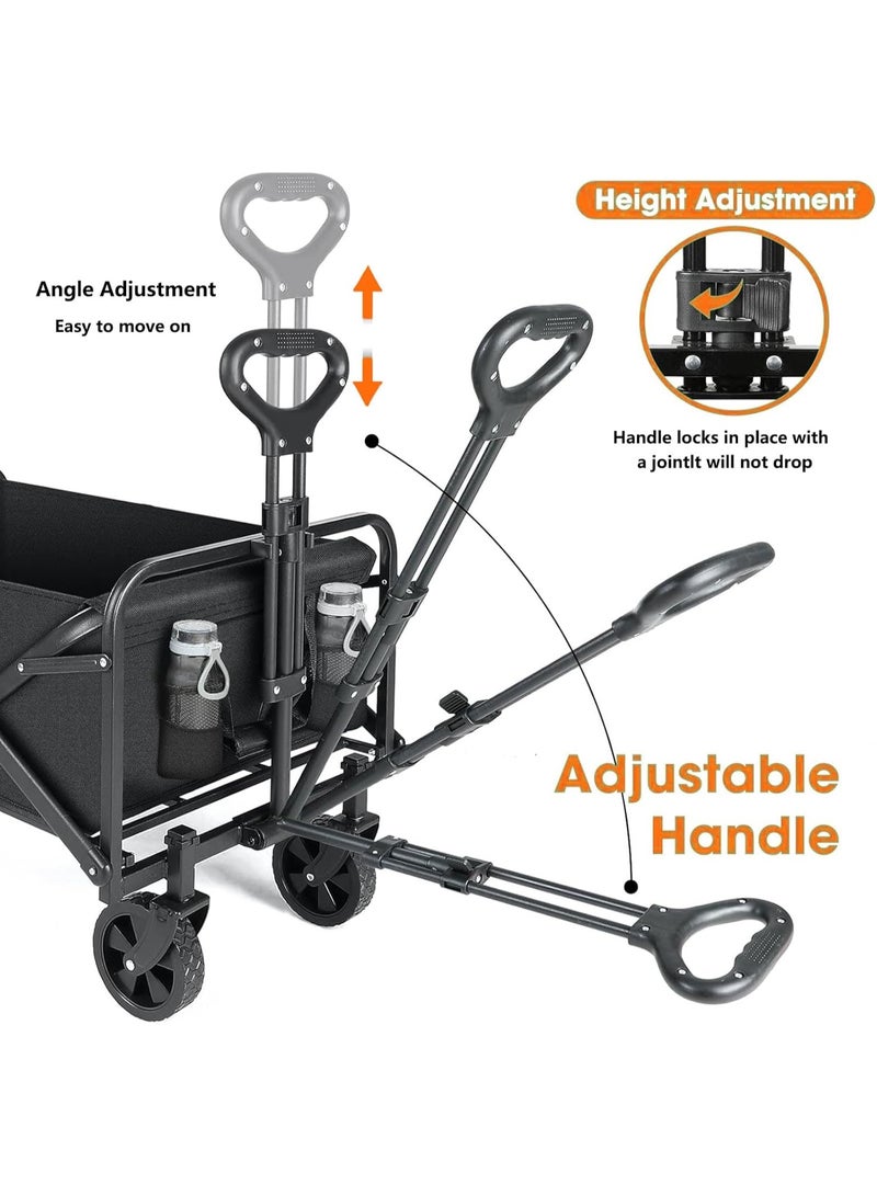 DubaiGallery Foldable Garden & Beach Wagon Trolley – 66×48×91 cm, Portable and Compact - Image 4